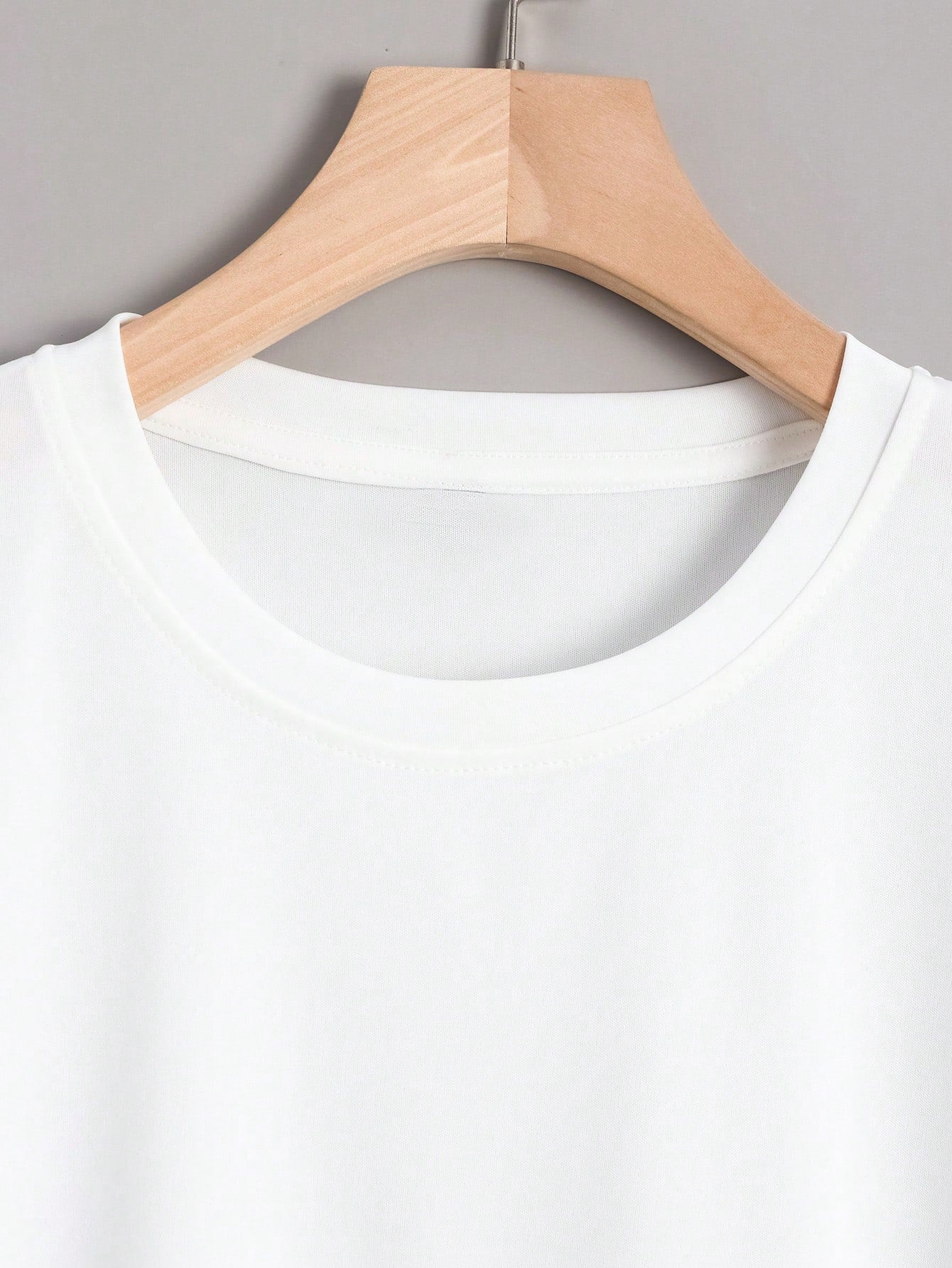 Manfinity Dauomo Men's Letter Print Round Neck Short Sleeve T-Shirt White