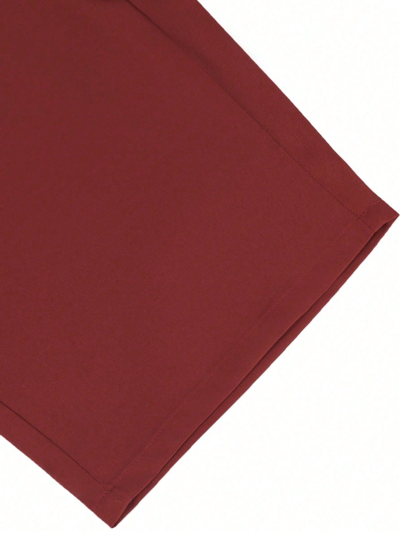 Manfinity Homme Men Simple Solid Color Daily Shorts Red
