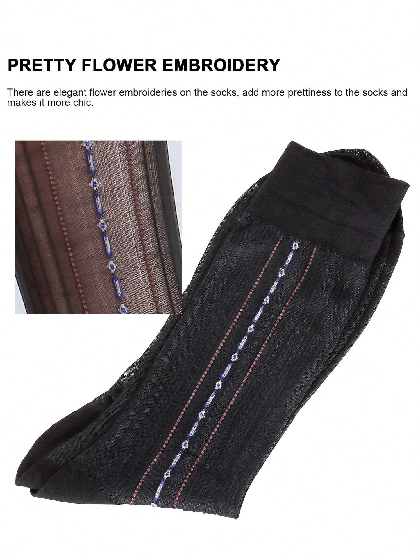 5 Pack Mens Ultrathin Breathable Silk Sheer Dress Socks Soft Mid Calf Work Trouser Socks 5 Colors