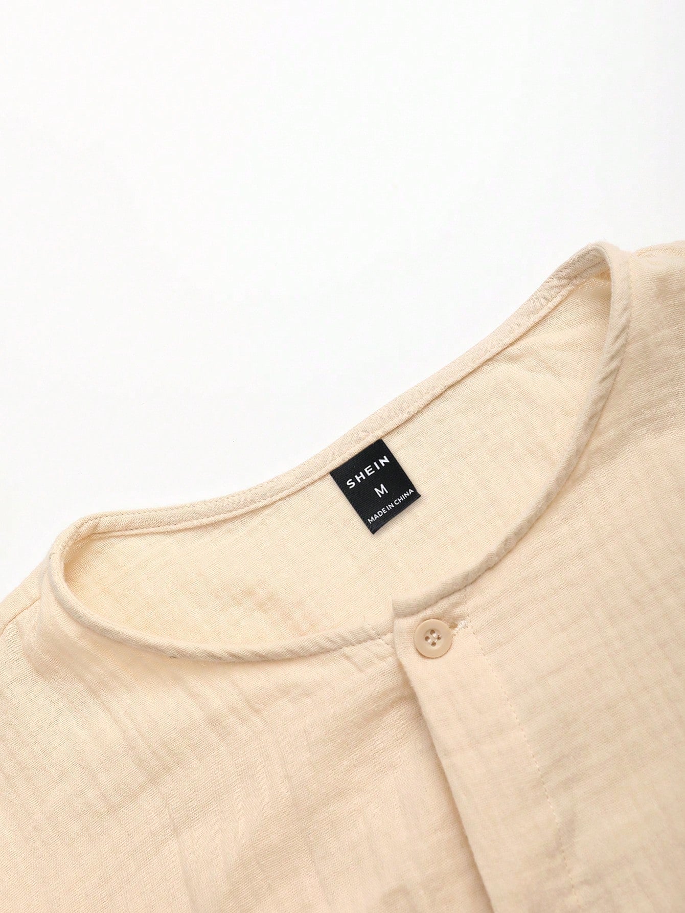 Manfinity Homme Men Solid Button Up Shirt Apricot