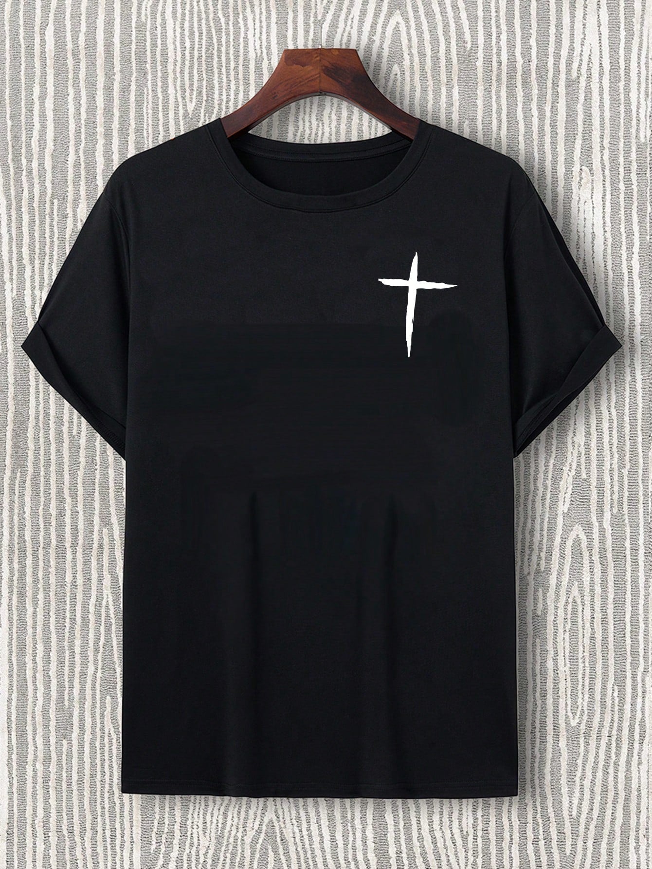 Manfinity Homme Men Graphic Print Tee Black