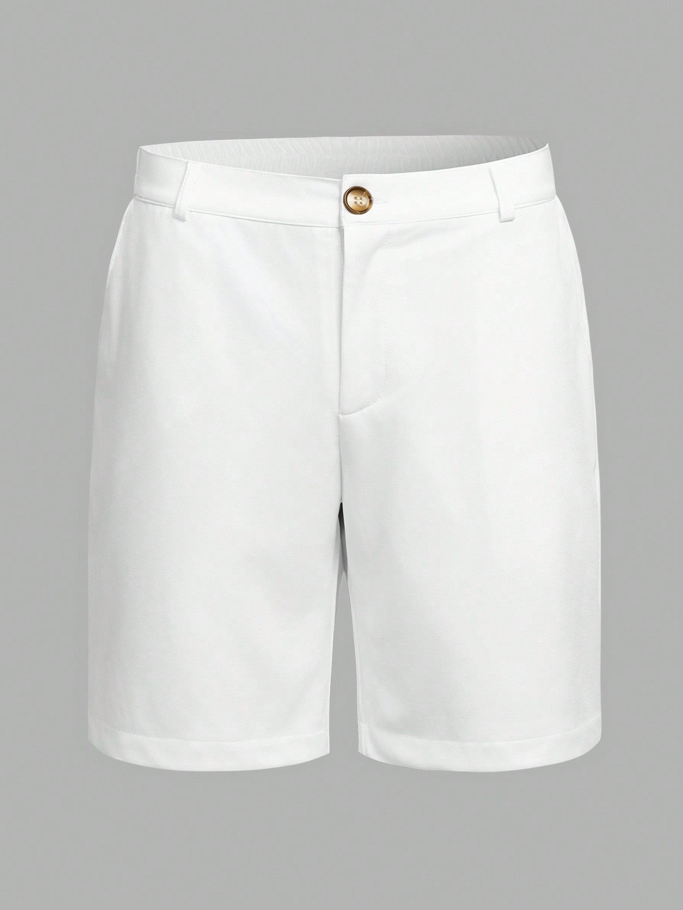 Manfinity RelaxMax Men's Elastic Waist Straight Shorts Crochet Board Nylon Cool Yee Haw Plain All White Vacation Sexy Husband White
