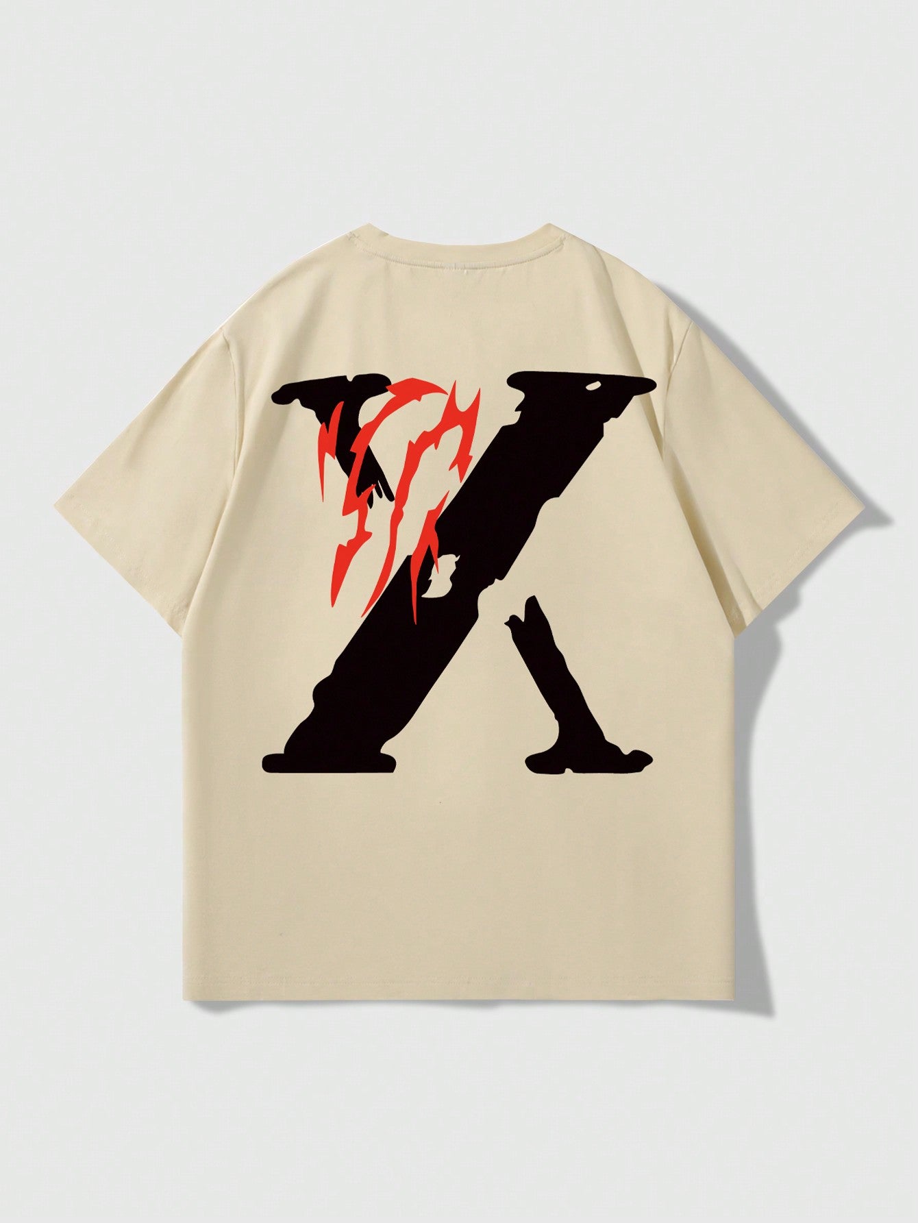 Manfinity Homme Men Casual Graphic And Letter Graphic Print Round Neck Short Sleeve T-Shirt, Summer, For Friends Multicolor